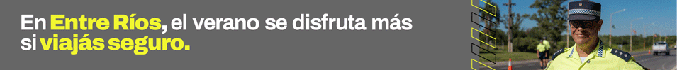 Seguridad vial en Entre Rìos. Foto de policiàs en ruta.