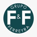 Sobre fondo blanco y azul se lee: Grupo Ferreyra F Y F